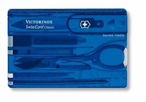 Victorinox Swisscard Şeffaf Mavi VT07122T2 - 1