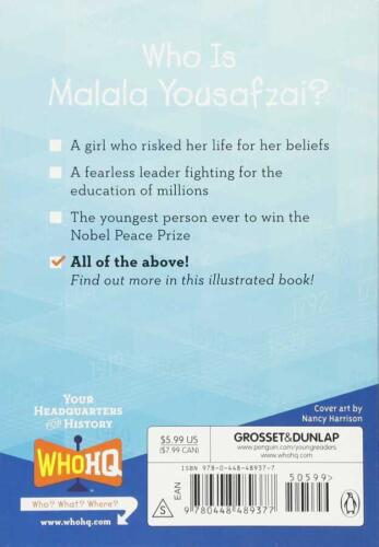 Who Is Malala Yousafzai - Dinah Brown - Grosset and Dunlap - 2