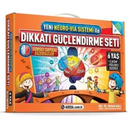 Yeni Neuro-Via Sistemi ile Dikkati Güçlendirme Seti 6 Yaş (3 Kitap) - Osman Abalı - Adeda Yayınları - 1