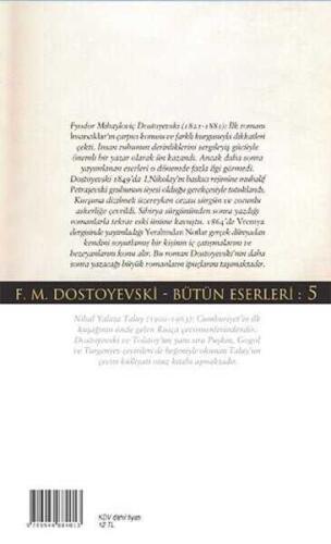 Yeraltından Notlar - Fyodor Mihayloviç Dostoyevski - İş Bankası Kültür Yayınları - 2